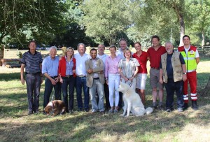 Geschafft, keine Verletzten, dafür jede Menge Wissen im Gepäck (von links nach rechts) : Dr. Haunhorst, Dr. Giensch, Dr. Meenen, Prof. Meenen, Dr. Tarmassi, Dr. Böhme, Nicole Sollorz, Dr. Dissmann, Dr. Botthoff, Alexandra Kurzenknabe, Bernd Petruschke, Klaus-Peter Albrecht, Sebastian Schrimpf