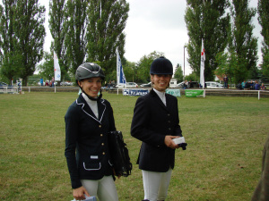 Grund zum Strahlen: Verena Baumgärtner und Anne-Kathrin Fleischer